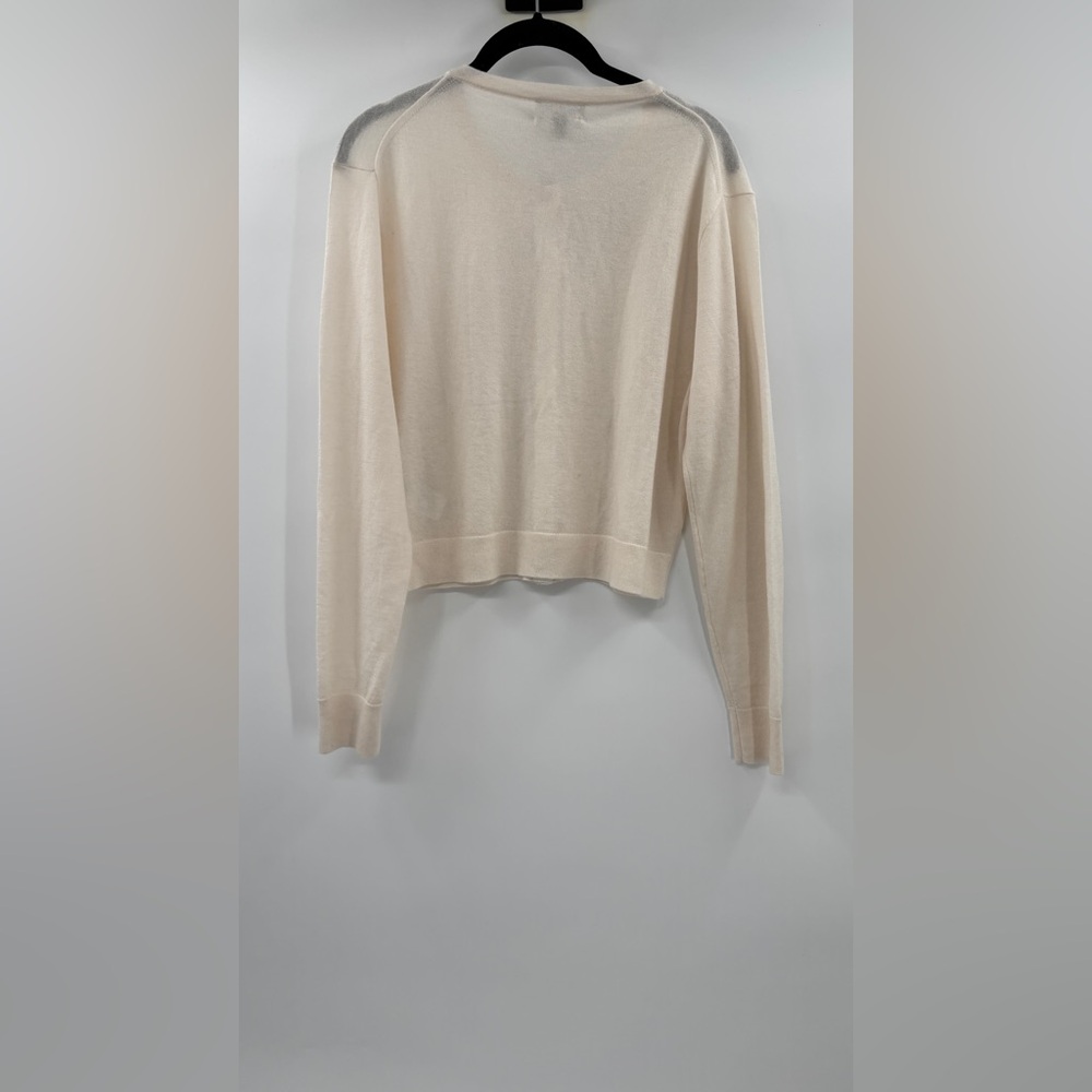 J.Crew Featherweight cashmere cardigan Snow - Picture 8 of 8